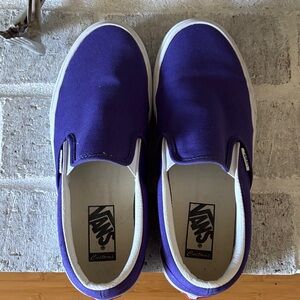 Vans Classic Purple Canvas Slip-Ons